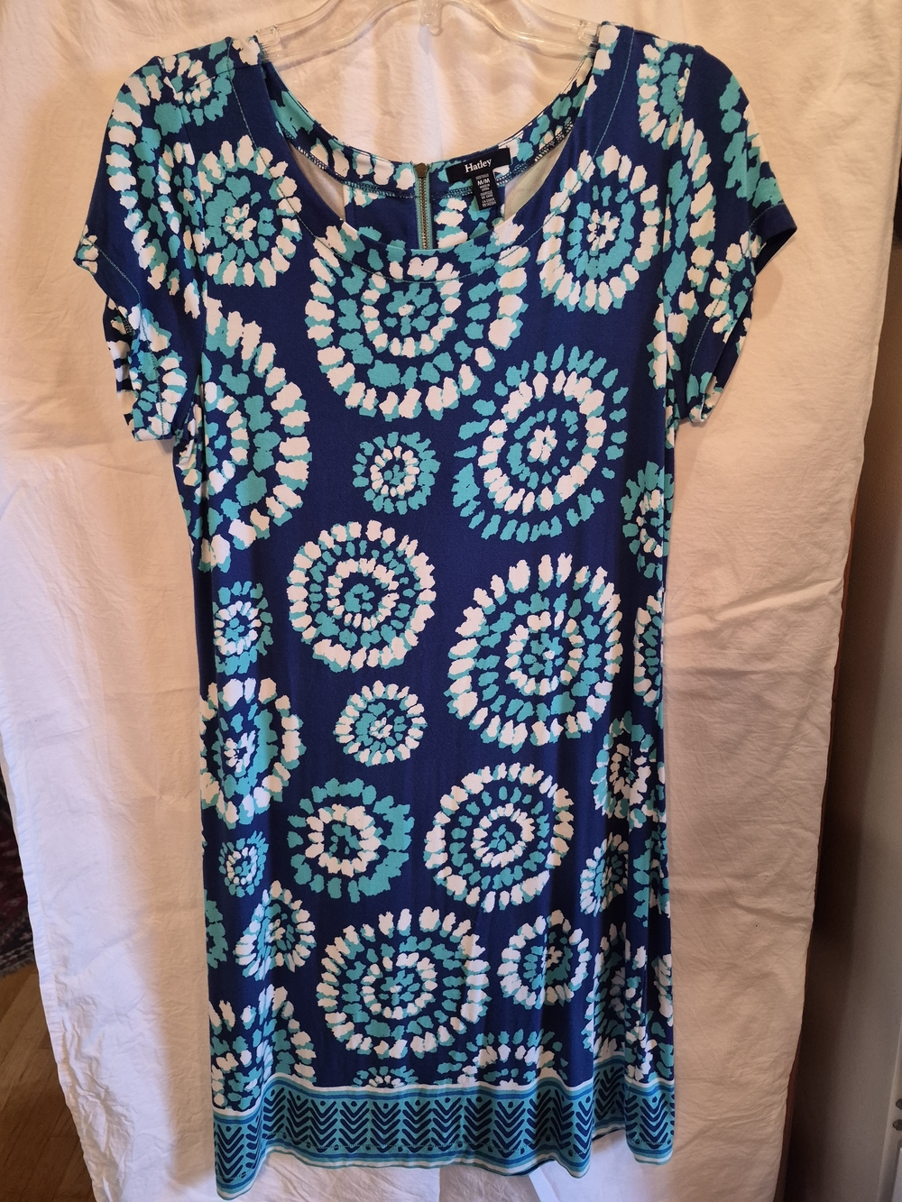 Hatley Blue Floral Mandala Print Women’s Dress